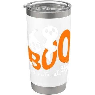 Halloween Boo Eule mit Hexenhut Spinnen Jungen Mädchen Kinder Doppelwandiger Edelstahl-Thermobecher
