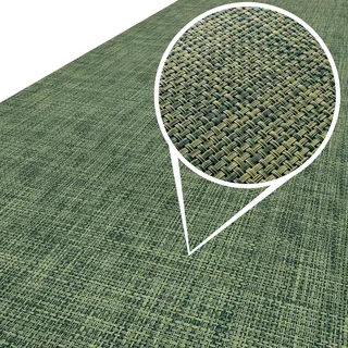 ANRO Läufer In-/Outdoor Teppich wasserfest Balkon Teppich auch für Balkon und Terasse Flur Bodenmatte wetterfest Grün Abwaschbar 240 x 67cm