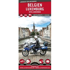 MoTourMaps Belgien - Luxemburg Auto- und Motorradkarte 1:300.000