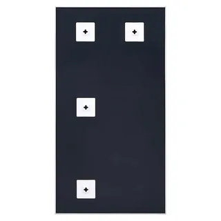 Spiegel mit weißem Rahmen aus PVC, 100 x 60 cm