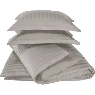 bettbezug Zygo 260x240 cm Baumwolle taupe - Taupe