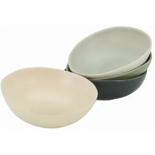 CreaTable Pietra Mehrzweckschale 4-tlg Steinzeug