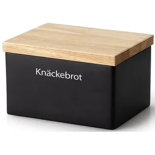 Continenta Vorratsdose eckig schwarz 17,5 x 13,5 x 11 cm 3,75 l