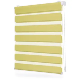 Duo Rollo / Doppelrollo Klemmfix 70 x 150 cm gelb