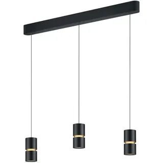 Helestra Led-Hängeleuchte , Schwarz , Metall , 8x210x111 cm , Lampen & Leuchten, Leuchtenserien