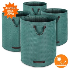 Bild Gartenabfallsack 4er-Set Grün je 280 Liter