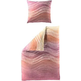 BIERBAUM Bettwäsche »4061« 2 Stk. tlg. Mako-Satin, 100 % Baumwolle, pflegeleicht BIERBAUM B/L: 135 cm x 200 cm