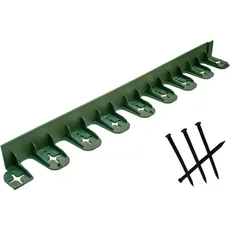 Stella Green, Rasenkante, Set mit 4 flexiblen Kanten 75 x 4,5 cm + 12 grünen Ankern (80 cm)