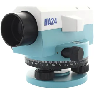 hedue® Optisches Nivelliergerät NA24 - Automatisches Baunivellier zur Messung von Höhenunterschieden und Winkeln, Nivellier mit 24-facher Vergrößerung, 360° Kreisteilung