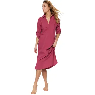 TRENDYOL Damen TIPP Detailliertes Strandkleid Dress, Pflaume, 36