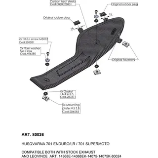 LeoVince Husqvarna 3015103701r Auspuffblende - One Size