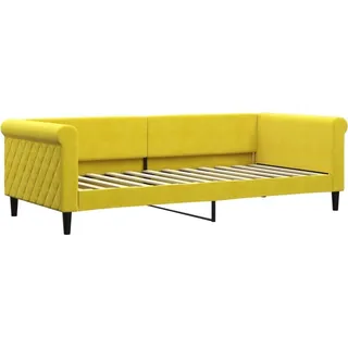 vidaXL Tagesbett Gelb 90x200 cm Samt - Gelb
