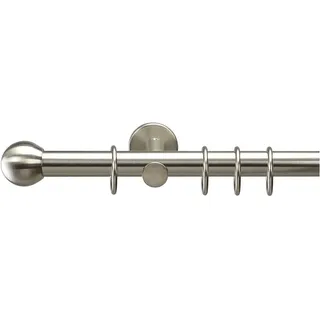 LIEDECO Vorhangstange 1-läufig Ø 20 mm 240 cm Silber