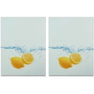 Zeller Present Lemon Splash 40 x 52 cm Herdabdeckplatten 2 St.