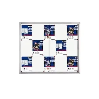 FRANKEN Schaukasten PRO silber 15x DIN A4 117,5 x 4,6 x 99,0 cm, 1 St.