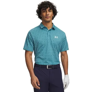 Under Armour Matchplay Printed Polo blue white (467) XXL