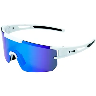 YEAZ Sportbrille »Sport-Sonnenbrille Bright White/Blue SUNSPARK