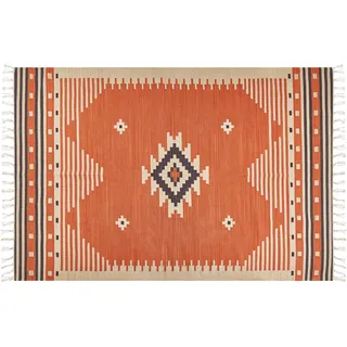 Beliani Gavar Kelimteppich 200 x 300 cm Orange