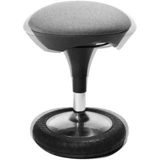 TOPSTAR Bürohocker Sitness 20 hellgrau | Made in Germany | Ergonomisch | Bürohocker, Rollhocker | höhenverstellbar | Geprüfte Sicherheit nach GS-Intertek