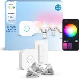 Philips Hue Essential Starter-Set 3 St. Weiß