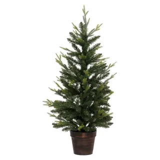 Künstlicher Weihnachtsbaum im Topf, 100 cm - Grün