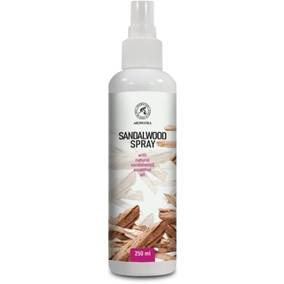 Sandelholz Raumspray und Lufterfrischer 250ml - Hergestellt aus Reinem Ätherischen Sandelholz Öl - Natürliches Duftspray - Entspannender Raumduft - Schlafspray - Sandelholzöl Aromatisches Spray