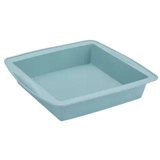 Dr. Oetker Silikon-Browniebackform Vintage Oster Manufaktur – Hochwertiges Platinsilikon, Antihaft, Vielseitig für Desserts & Teige, Pastellgrün