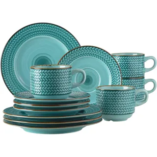 Mäser Prospero Kaffeeservice 12-tlg. blau