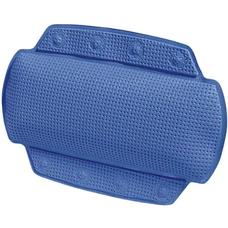 Spirella - Badewannenkissen Alaska Mit 8 Saugnäpfen Antibakteriell - Rutschhemmend Waschbar - Blau - 23 x 32 cm