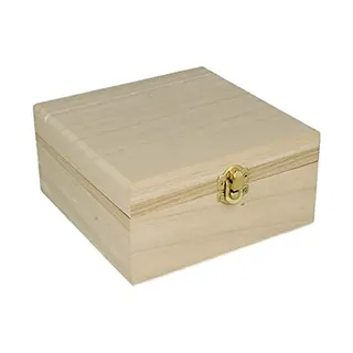 Artemio Schmuckkästchen aus Holz, 16 x 16 x 8 cm