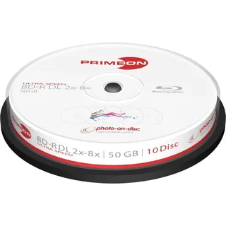 PrimeOn BD-R DL 50 GB 10 x), Optischer Datenträger