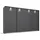 Schwebetürenschrank OTELI 323 x 214 x 68 cm Grau