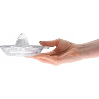 Zitruspresse aus Glas - Manuelle Zitronenpresse - Für Zitrone und Limette - Lebensmittelecht FCM