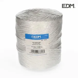 Garnspule EDM Weiß Bast Polypropylen - Weiß