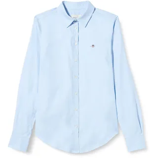 GANT Slim Fit Stretch Oxford-Bluse - blau 34