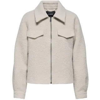 ONLY CARMAKOMA Damen Carmalo Short Boucle Jacket OTW Noos, Pumice Stone, Numeric_52