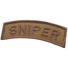 LEGEEON Sniper Shoulder Tab Coyote Tan Army Morale Tactical Hook Patch