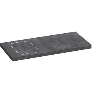Voleo Waschtisch-Abdeckplatte , Anthrazit , Holzwerkstoff , eckig , 50.5x3.8x110 cm , Made in Germany , Badezimmer, Waschbecken & Armaturen, Waschbecken