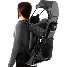 Luvdbaby Kraxe Kindertrage bis 18 Kg - Ergonomisch Kindertragerucksack für Kinder - Premium Toddler Carrier - Baby Tragerucksack - Babytrage Rückentrage Kleinkind - Rucksack mit Kindersitz