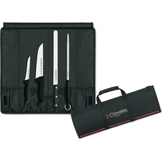 Professionelles Set zum Schneiden von Schinken mit 3 Messern + Wetzstahl