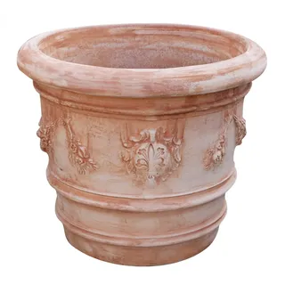 Biscottini Terracotta blumentopf groß 80x80x68 cm | Amphore Garten auf Made in Italy | Terrakotta blumentöpfe | Blumentopf Gross