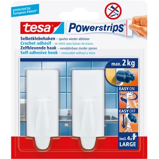 Tesa Garderobenhaken Tesa Powerstrips Trend Weiß