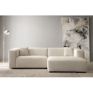 Home Affaire »BAKELS, L-Form in Cord oder Boucle-Stoff, moderne Couch« wahlweise Recamiere rechts/links, bequemer Sitzkomfort,