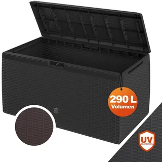 CASARIA Gartenbox 290L 114 x 47 x 60 cm Anthrazit