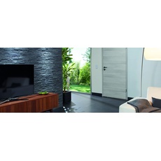 VEREG Wandverblender Schiefer Schwarz (100x400x7-11mm) 0,288m2/Karton, frostsicher, zeitloses Gestaltungselement, moderne Akzente im Wohnbereich