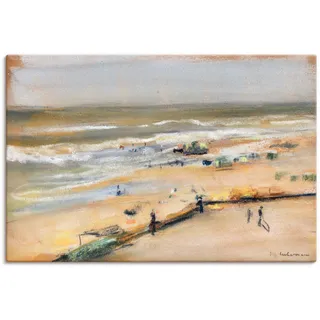 Artland Wandbild »Blick von der Düne aufs Meer, Nordwijk«, Strandbilder, (1 St.), als Leinwandbild in verschied. Größen Artland naturfarben