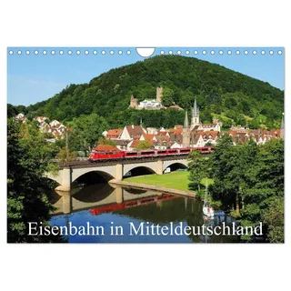 Eisenbahn in Mitteldeutschland (Wandkalender 2026 DIN A4 quer), CALVENDO Monatskalender: Monatskalender mit 12 Eisenbahnbildern aus Mitteldeutschland ... aus den 4 Jahreszeiten (CALVENDO Mobilitaet)