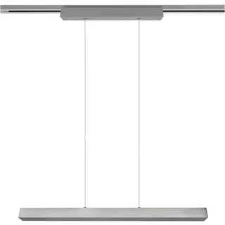 Trio Leuchten Schienensystem-Hängeleuchte , Nickelfarben , Metall , länglich , F , 90x180x5 cm , Lampen & Leuchten, Innenbeleuchtung, Schienensysteme