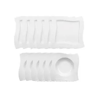 Villeroy & Boch NewWave Tafelservice 12-tlg. weiß/unifarben