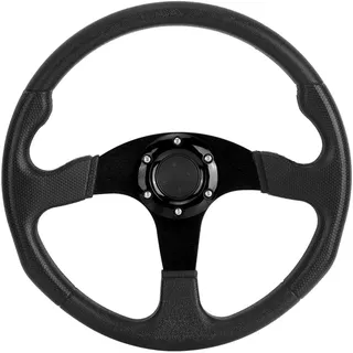 Lenkrad Rennwagen Sport Lenkrad Deep Dish 6 Schrauben Universal Modified Zubeh?r 350mm/14in(Schwarz), Fahrzeugumbau/Nachr ̈1stung/Performance